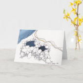 De koele Hete Lentes in NM, Notecard Kaart (Gele Bloem)