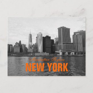 De koele Horizon New York van Manhattan Briefkaart