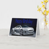 De koele Kaart van de Verjaardag van de Sportwagen (Gele Bloem)