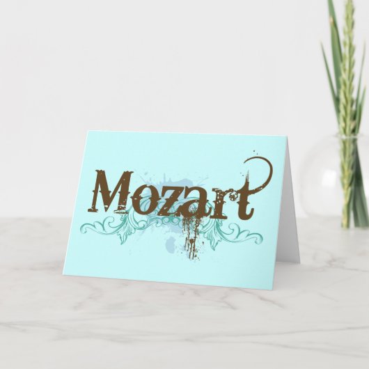 De koele Klassieke Kaart van Mozart (Voorkant)