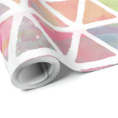 De koele kleurrijke driehoeken van de cadeaupapier (Rol Hoek)