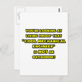 De koele Mechanische Ingenieur is GEEN Oxymoron Briefkaart (Voorkant / Achterkant)