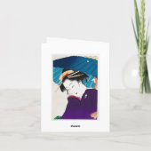 De koele oosterse Geisha van Takane Koko met Kaart (Achterkant)