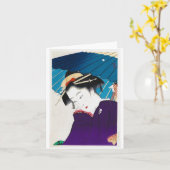 De koele oosterse Geisha van Takane Koko met Kaart (Gele Bloem)