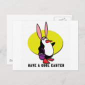 DE KOELE PINGUÏN VAN DE PAASHAAS FEESTDAGENKAART (Voorkant / Achterkant)