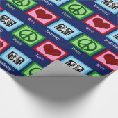 De Koele Radioloog van de Radiologie van de Liefde Cadeaupapier (Hoek)