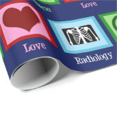 De Koele Radioloog van de Radiologie van de Liefde Cadeaupapier (Rol Hoek)