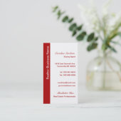 De koele Rode Visitekaartjes van de Makelaar in (Staand voorkant)