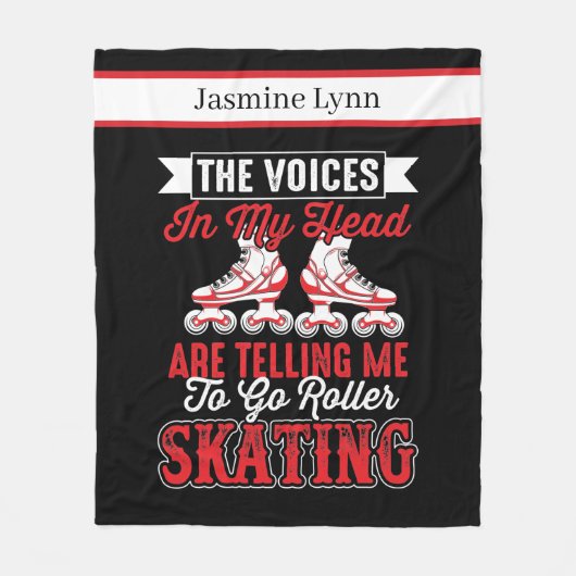 de koele rol die toevoegt naam skatten fleece deken (Voorkant)