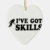 de koele scuba-uitrusting duikt design keramisch ornament (Rechts)