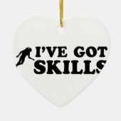 de koele scuba-uitrusting duikt design keramisch ornament (Voorkant)