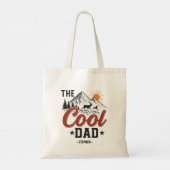 De koele vader - Rustic Mountain and Deer Design Tote Bag (Achterkant)