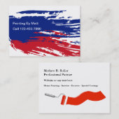 De koele Visitekaartjes van de Schilder (Voorkant / Achterkant)