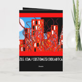 De koele Zwarte & Oranje Kaart van het Honkbal van (Achterkant)