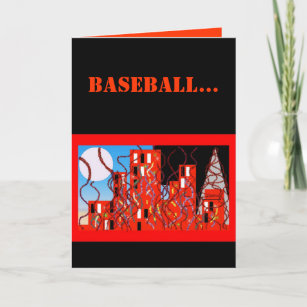 De koele Zwarte & Oranje Kaart van het Honkbal van