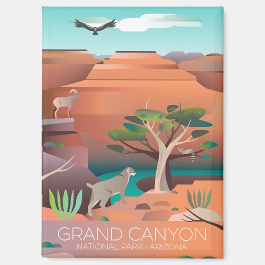De koelkastmagneet van het Grand Canyon National P Magneet (Voorkant)