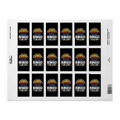 De koelste Bingo van de wereld Bezoeker Etiket (Full Sheet)