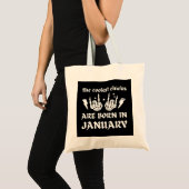 DE KOELSTE CHICKS WORDEN GEBOREN OP JANUARI TOTE BAG (Voorkant (product))