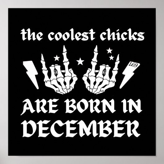 DE KOELSTE CHICKS WORDEN IN DECEMBER GENOMEN POSTER (Voorkant)