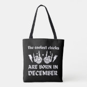 DE KOELSTE CHICKS WORDEN IN DECEMBER GENOMEN TOTE BAG (Achterkant)