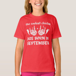 DE KOELSTE CHICKS ZIJN GEBOREN OP DE verjaardag VA T-shirt