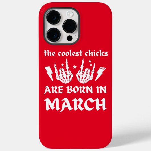 DE KOELSTE CHICKS ZIJN GEBOREN OP MAART - verjaard Case-Mate iPhone Case (Achterkant)
