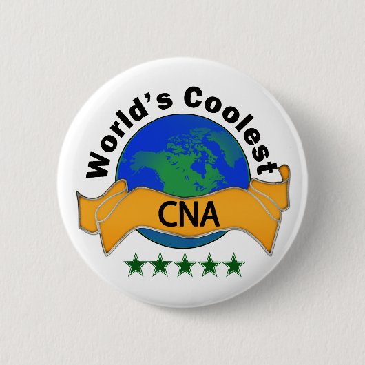 De koelste CNA ter wereld Ronde Button 5,7 Cm (Voorkant)