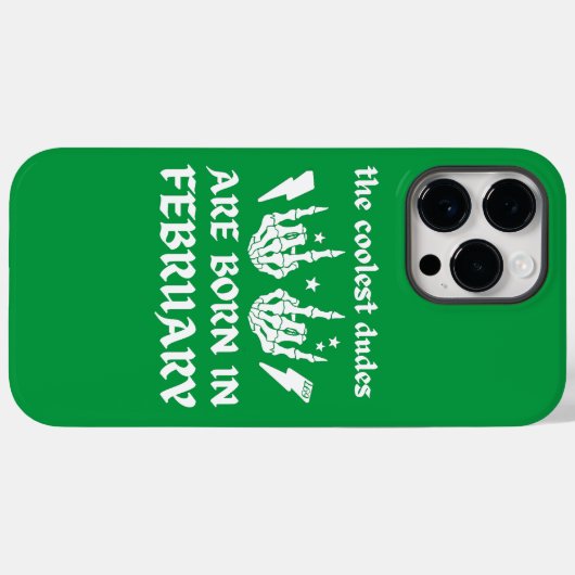 DE KOELSTE DUDES ZIJN GEBOREN OP FEBRUARI Case-Mate iPhone CASE (Achterkant (horizontaal))