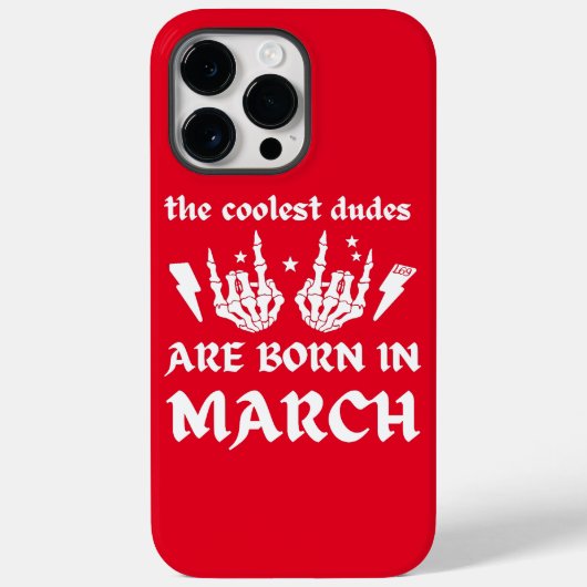 DE KOELSTE DUDES ZIJN GEBOREN OP MAART - verjaarda Case-Mate iPhone Case (Achterkant)