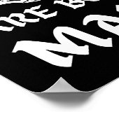 DE KOELSTE DUDES ZIJN GEBOREN OP MAART - verjaarda Poster (Hoek)