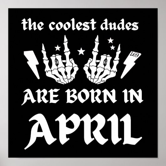 DE KOELSTE DUIDEN WORDEN GEBOREN OP APRIL - verjaa Poster (Voorkant)