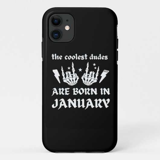 DE KOELSTE DUIDEN WORDEN GEBOREN OP JANUARI Case-Mate iPhone CASE (Achterkant)