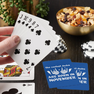 DE KOELSTE DUIDEN WORDEN GEBOREN OP NOVEMBER - ver Pokerkaarten