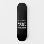 DE KOELSTE DUIDEN ZIJN GEBOREN IN AUGUSTUS PERSOONLIJK SKATEBOARD (Voorkant)