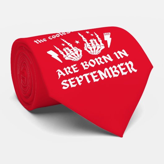 DE KOELSTE DUIDEN ZIJN GEBOREN IN SEPTEMBER STROPDAS (Opgerold)