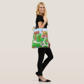 De koelste illustratie van het campuscollege tote bag (Op model)