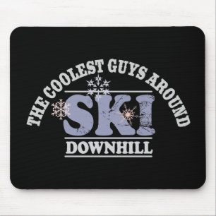 De koelste kerels rond Ski Downhill Muismat