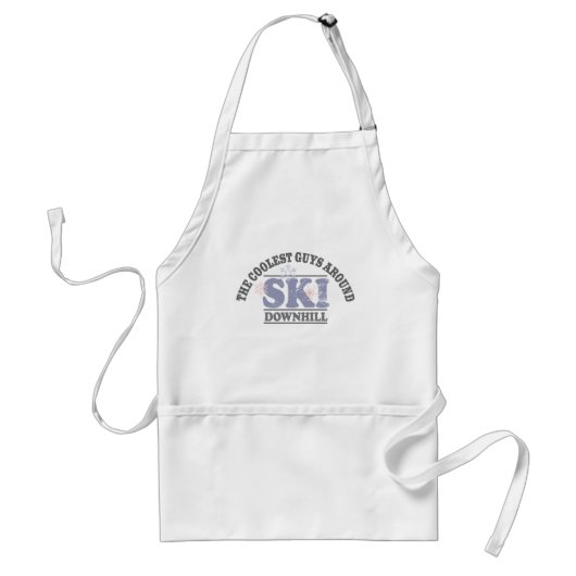 De koelste kerels rond Ski Downhill Standaard Schort (Voorkant)