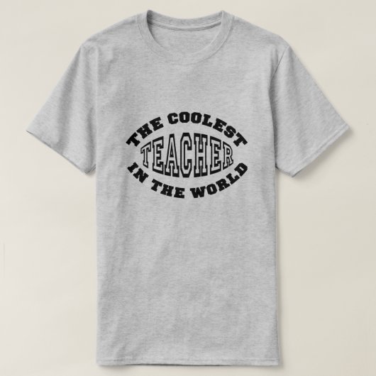 De koelste leraar ter wereld t-shirt (Design voorkant)