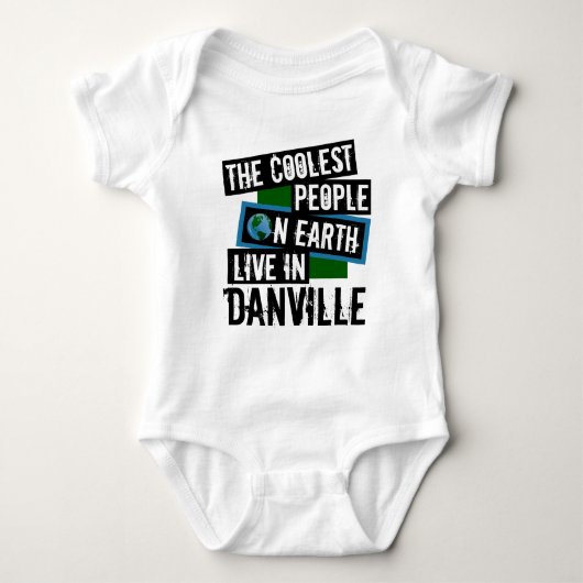 De koelste mensen op aarde leven in Danville Romper (Voorkant)