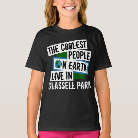 De koelste mensen op aarde leven in het Glassell P T-shirt (Voorkant)