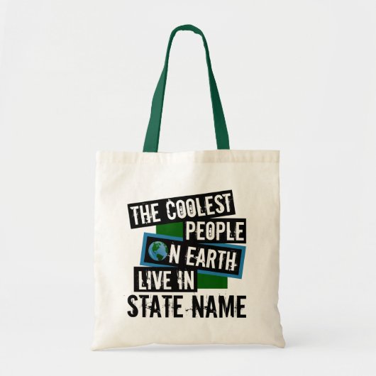 De koelste mensen op aarde leven in jouw staat tote bag (Voorkant)