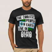De koelste mensen op aarde leven in Ohio T-shirt (Voorkant)