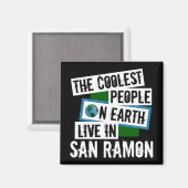 De koelste mensen op aarde leven in San Ramon Magneet (Voorkant / Achterkant)