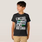 De koelste mensen op aarde leven in Virginia T-shirt (Voorkant volledig)
