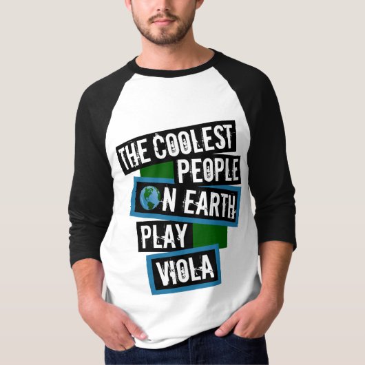 De Koelste Mensen op Aarde Spelen Altviool T-shirt (Voorkant)