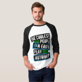 De Koelste Mensen op Aarde Spelen Autoharp T-shirt (Voorkant volledig)