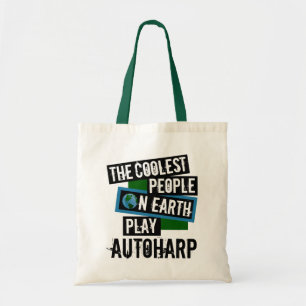 De koelste mensen op aarde spelen Autoharp Tote Bag