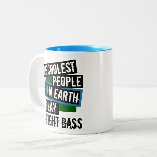 De koelste mensen op aarde spelen een onberispelij tweekleurige koffiemok (Voorkant links)