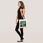 De koelste mensen op aarde spelen een rol tote bag (Voorkant (model))